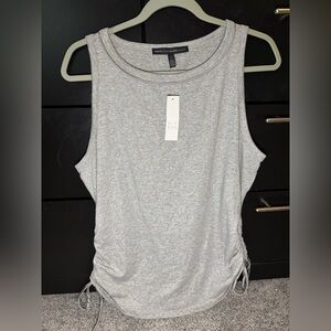 White House Black Market Gray Shimmer Tank